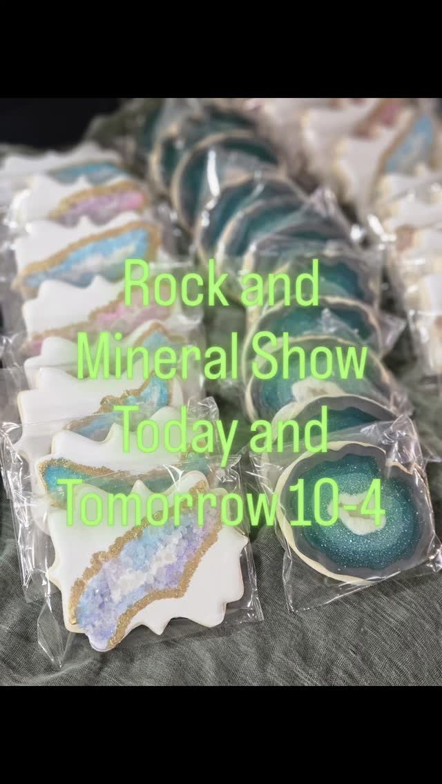 Come down to Whiting mills today and tomorrow 10 to 4 for the Rock and Mineral show! Crack a geode check out the crystals and gemstones and stop by for something sweet.