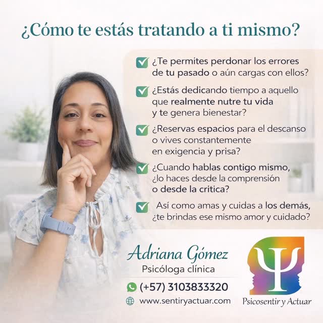 👋👋 Agenda tu cita hoy...
📲 (+57) 310 383 3320
🌐 www.sentiryactuar.com
#psicologiaclinica #actuar #sentir #saludmental #procesopsicológico