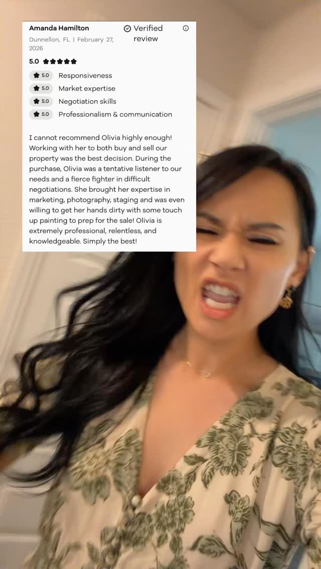 A client ended their review with “Simply the Best,” so I had to have a little fun with it. In all seriousness though, reviews like these mean a lot to me. I truly love what I do, and being able to help people through such a big milestone in their lives is something I never take for granted.
#realtor #realestate #flrealtor #review