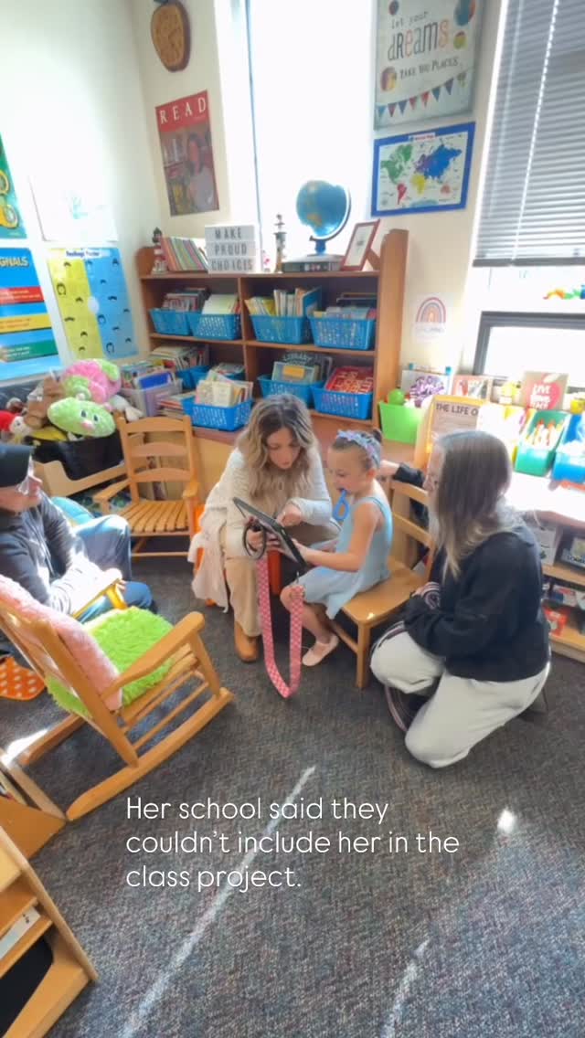 Charlotte is a second grader who goes to public school and also works with our teachers at REV. She’s nonspeaking and uses AAC to communicate. When the school’s second grade class did a living wax museum project, the school told her mom Alexys that they couldn’t possibly accommodate Charlotte’s participation.
Alexys, being our amazing intern and one of the most passionate parent advocates we’ve ever met, didn’t accept that.
Charlotte worked with her mom and with our teacher Anne to research Maria Tallchief, America’s first major prima ballerina. Charlotte made choices about which facts to include. Alexys programmed Charlotte’s communication device with her presentation. Charlotte dressed up like a ballerina and presented alongside her peers.
She didn’t need a different project or a separate version. She needed people who believed she could do it and then supported her in doing it. Most of all, she needed to belong in her school community.
That’s not extraordinary. That’s what every student deserves.
#InclusionWorks #EveryoneBelongs #PresumeCompetence