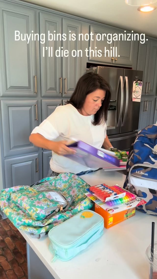 Buying bins is not organizing. I’ll die on this hill.
I see it every single week in clients’ homes. Bins that don’t fit the shelf. Bins that don’t fit what goes in them. Bought before anyone even figured out what the actual problem was.
And here’s the thing — my own house isn’t perfectly organized because I have more time than you. It’s because I stopped treating it like a project and started making small decisions consistently.
No big reorganization weekend. No haul from The Container Store. Just knowing what the problem actually is before I try to fix it.
That’s what the guide teaches you. The thinking before the bins.
Comment HOME below and I’ll send you the link. 🏠 #declutteryourlife #tidyhome #organizedliving #organizedhome #getorganized