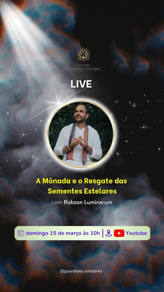 Existe algo dentro de você que o mundo nunca conseguiu apagar.
Uma centelha silenciosa.
Acesse o link da Live na Bio e ative o sininho!
Uma lembrança da sua verdadeira origem.
Nos antigos ensinamentos do Christo-Sophia, essa ligação com a Fonte primordial era chamada de Mônada — a consciência divina da qual tudo emana.
Mas a humanidade vive há muito tempo em um estado de amnésia espiritual.
Esquecemos quem somos.
Esquecemos nossa natureza multidimensional.
Esquecemos nossa ligação direta com a Fonte.
Quando essa centelha começa a despertar dentro de nós, algo muda.
A busca espiritual se intensifica.
A percepção da realidade se amplia.
E a alma começa a lembrar.
É o chamado das sementes estelares.
É o despertar da Mônada dentro do ser humano.
Nesta live vamos mergulhar profundamente nesse tema: o resgate da memória espiritual e a reconexão com nossa essência.