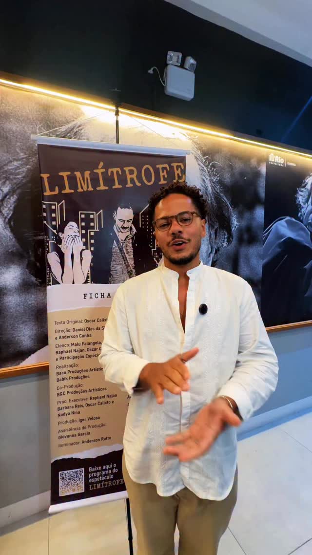 O psicólogo clínico Gabriel acabou de sair de Limítrofe e compartilhou um depoimento sobre o espetáculo e a forma como a peça aborda a temática da saúde mental.
Encerramos nossa segunda semana de temporada e seguimos em cartaz, agora entrando nas últimas semanas.
Se você ainda não veio assistir, ainda dá tempo. ✨
🎭 Teatro Ipanema
🗓️ Curta temporada — até 29 de março
⏰ Quinta a sábado, 20h | Domingo, 19h
📍 Rua Prudente de Morais, 824 — Ipanema
🔴 Classificação indicativa: 16 anos
🎟️ Ingressos no Sympla (link na bio)
💜 Clientes Vivo têm 50% de desconto pelo Vivo Valoriza.