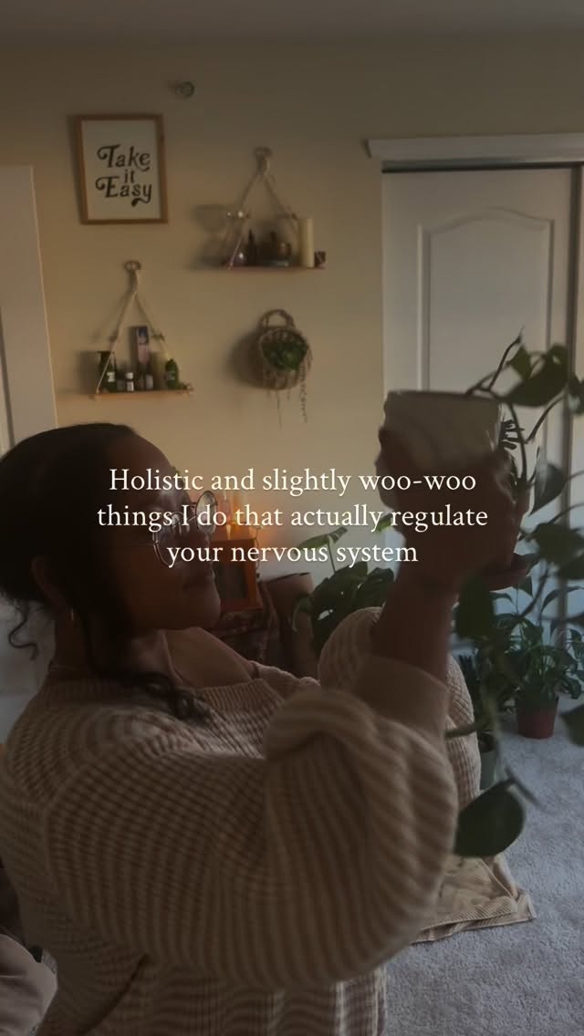 Some slightly “weird,” holistic things I do when my nervous system feels overwhelmed— they’re small rituals that help me slow down, get out of my head, and come back into my body. Think little things that have genuinely helped me regulate when life feels like a lot:
✶ Talking to my body
sometimes I literally pause, put a hand on my heart or belly, and remind my body that we’re safe. stress can make the nervous system feel like there’s danger even when there isn’t. slowing down and acknowledging safety can shift so much!
✶ Humming or Singing
making sound naturally slows the breath and stimulates the vagus nerve. even just humming while i’m driving or cooking helps my body soften a bit.
✶ Shaking or Dancing it out
when anxious energy is sitting in my body, I move it. shaking out my arms, dancing around my office/home, stretching… sometimes regulation looks like movement instead of stillness.
✶ EFT Tapping
gently tapping through a few points while naming what i’m feeling helps bring awareness back into my body and calm the stress response.
✶ Saging my space
opening the windows, lighting some sage, and clearing the energy in my home after a long or heavy day. it always feels like a reset. Something my family has done for decades!
✶ Talking to my plants
yes… actually talking to them while I water them. slowing down, noticing new leaves, taking care of something living. it pulls me out of my head and into the present every time.
Little practices like this remind my nervous system that it doesn’t have to live in survival mode all the time!
and if your nervous system could use some extra support right now — i’m opening just 4 spots for $77 (orig $111) reiki sessions for the end of march / mid april for new or inactive clients. These sessions are meant to help you slow down, regulate, and reconnect with your mind and body.
Once the 4 spots are gone, the offer is closed ♡
message me if you’d like to schedule a Spring Equinox Reiki therapy session.
#HealingwithJada #nervoussystemregulation #holistichealing #reikienergy #selfregulation 🌿✨