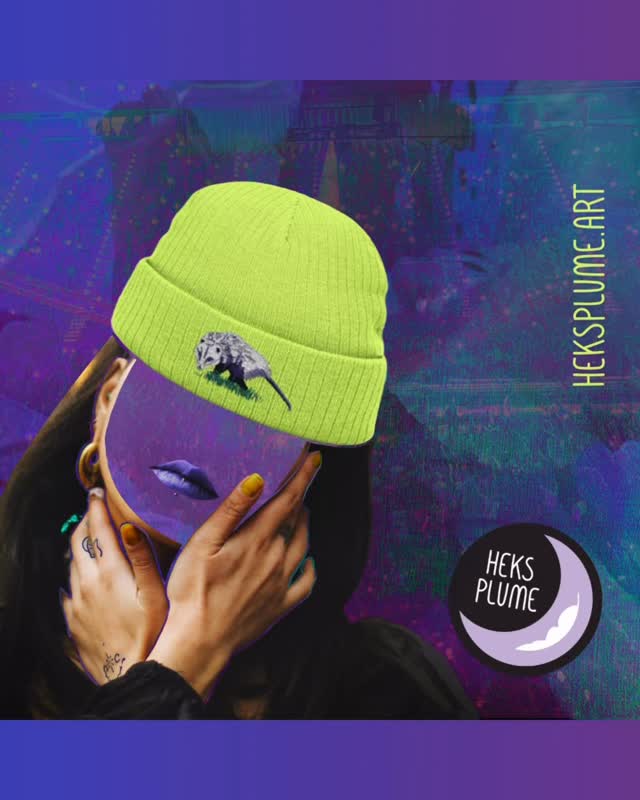 Her name is Petunia! The opossum, not the woman. I’m not sure of her name because she’s from a stock photo. Though, I’m sure she lives a very fulfilling life.
Oh no, I’ve shattered the illusion. 💨
Hope you enjoy the collage, but even more I hope you enjoy the opossum beanie (in other colors too!) which you can buy at:
www.heksplume.art
#impoor #fyp #noai #buymystuff #thankyou