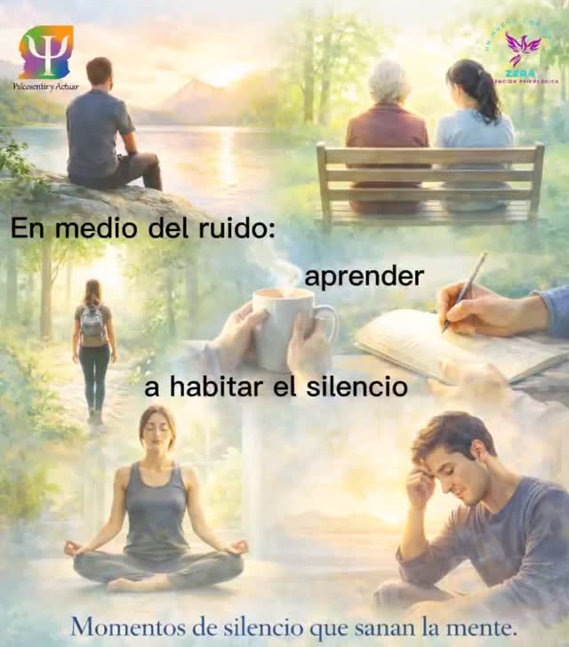 👋👋 El silencio no es un vacío, sino un espacio activo de cuidado psicológico. Cuando se integra de manera consciente en la rutina, se convierte en un recurso que favorece la regulación emocional, la claridad mental y la conexión con el propio mundo interior...
Léelo en nuestro Blog 👉 https://www.sentiryactuar.com/post/en-medio-del-ruido-aprender-a-habitar-el-silencio
#psicologiaclinica #actuar #sentir #saludmental #silencio