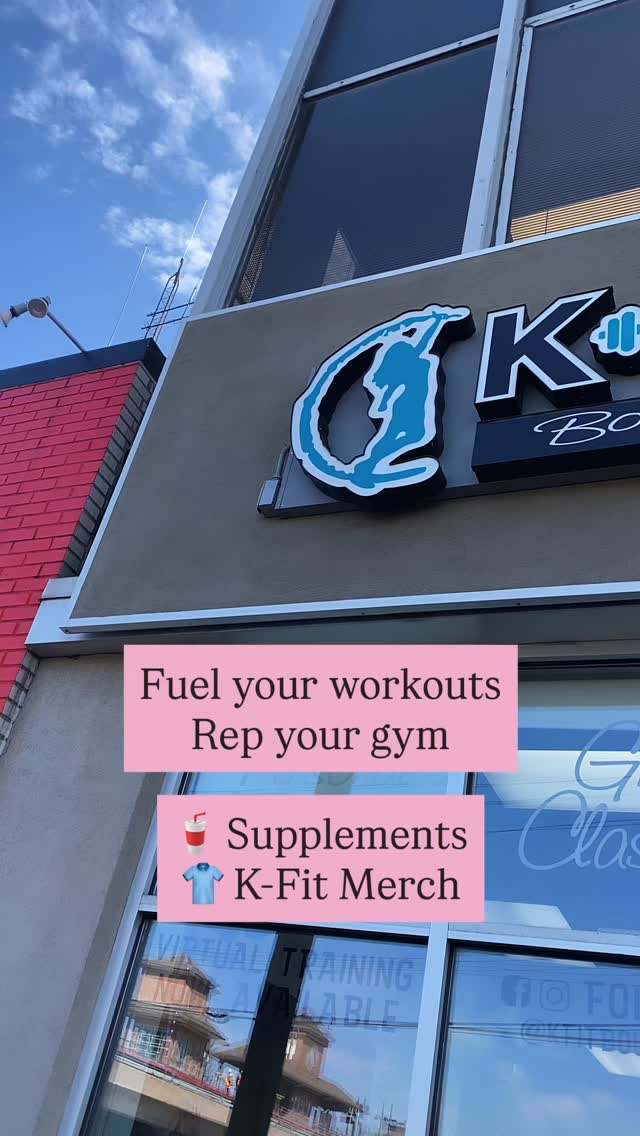 Fuel your training and rep the @kfitboutiquegym community 💙
🥤 Supplements available in-gym
👕 K-Fit merch available too
Ask our coaches next time you’re in the studio. ❤️