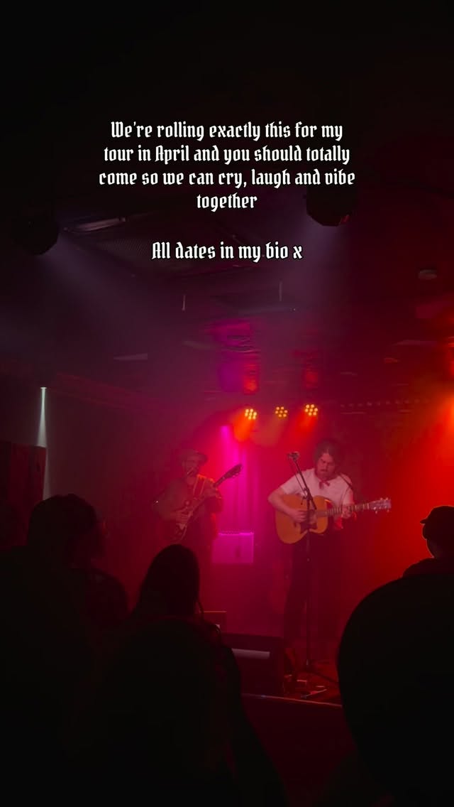 If you’re up for raw songs that don’t skirt around the detail, come join us in April 🤝 All dates / tickets in my bio x
#originalsong #newsingle #soulmusic #newmusic #acoustic