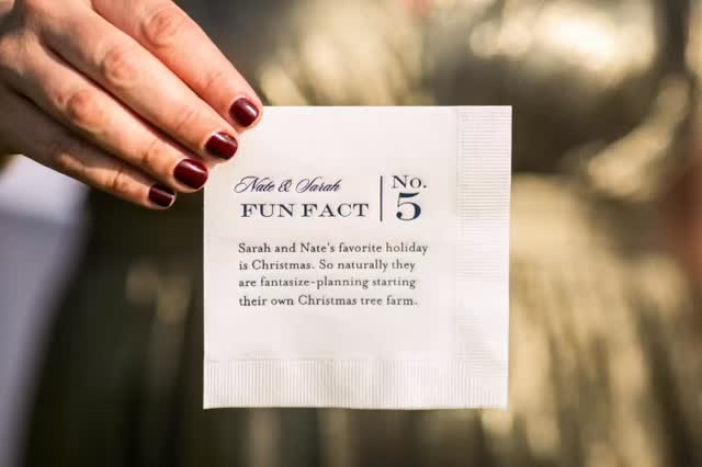 ✨Tiny detail. Big personality. ✨
Cocktail napkins are becoming one of our favorite 2026 wedding trends — sharing fun facts about the bride & groom for guests to discover throughout the night.
From how they met to favorite drinks, these little details turn cocktail hour into a conversation starter.
Because the best weddings are the ones filled with personal touches.
#2026wedding #weddingtrends #weddingplanner #funfacts #weddings