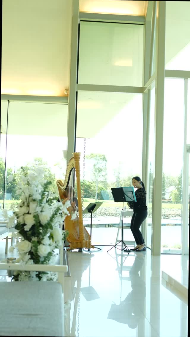 What a lovely way to spend my Saturday afternoon - playing in a wedding at the beautiful Glass Chapel at Sanctuary Cove with @artelamusic ✨☺️
#wedding #fluteandharp #weddingmusicians #chapelwedding #brisbanemusicians