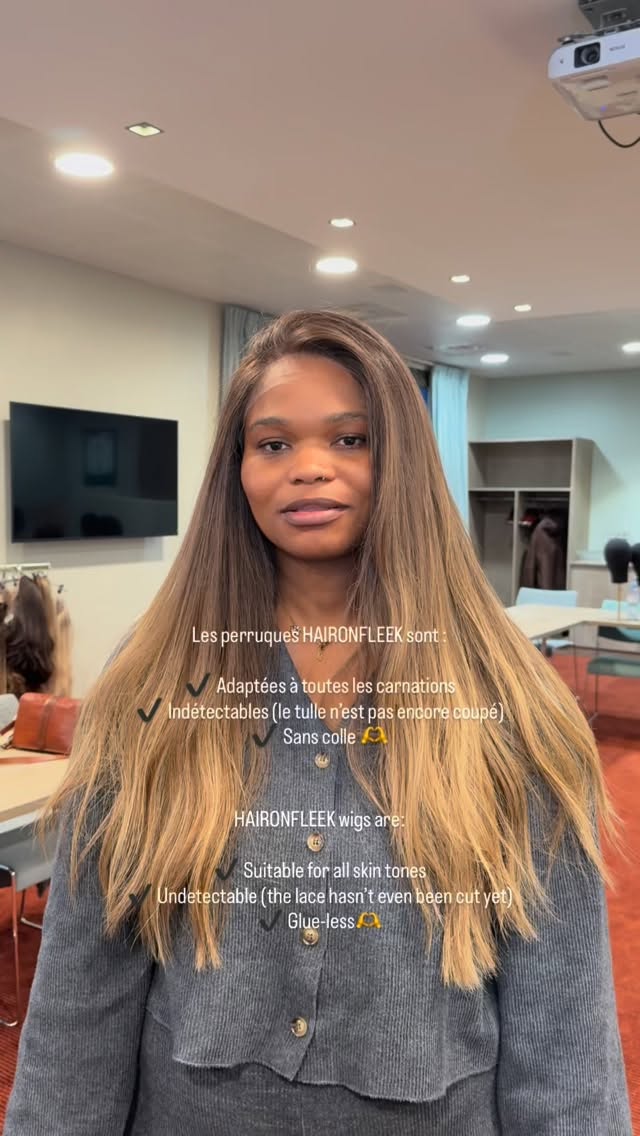 Les perruques HAIRONFLEEK sont conçues pour se fondre parfaitement avec toutes les carnations, pour un rendu naturel et invisible.
Une fois le tulle coupé, on ne voit absolument plus rien…
Et le meilleur ? Sans colle.
Naturel, confortable et facile à porter au quotidien 🫶
•
#hair #beauty #perruquenaturelle #alopecia #hairtransformation