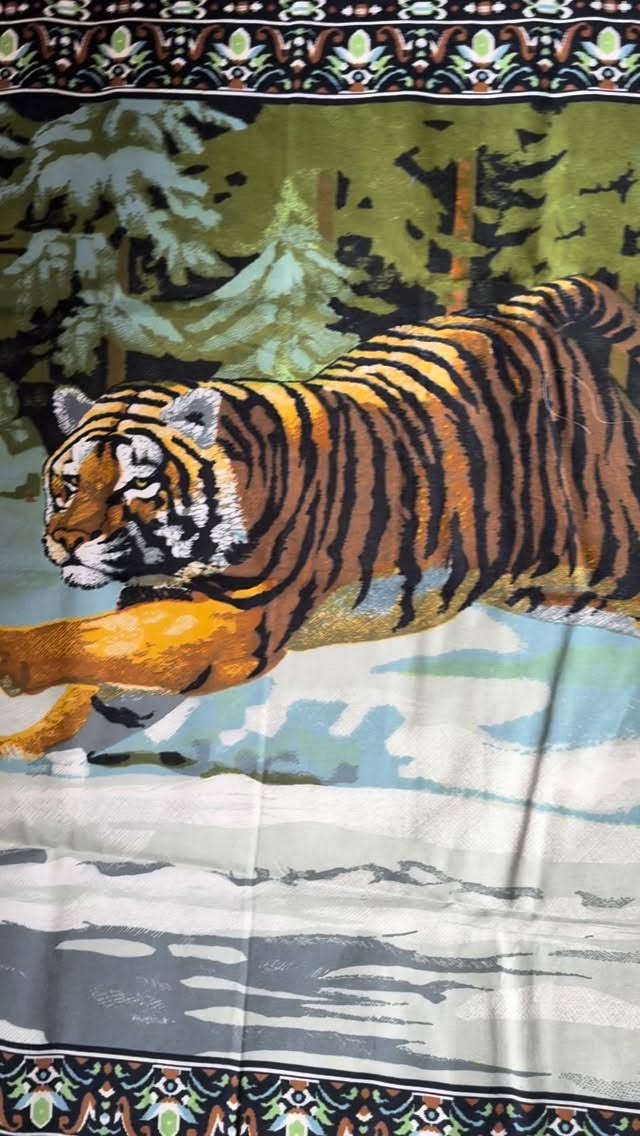 🐯 🐯 🐯 Here we go!! It’s time for the Tacky Tiger Tapestry Challenge. 🐯 🐯 🐯 if you’re not sure how we got here, take a look at the last three videos where I set up the upcycle challenge! Here is my plan. We shall see if it executes. #sewingchallenge #upcycle #tapestry #upcyclersofinstagram #upcycledclothes
