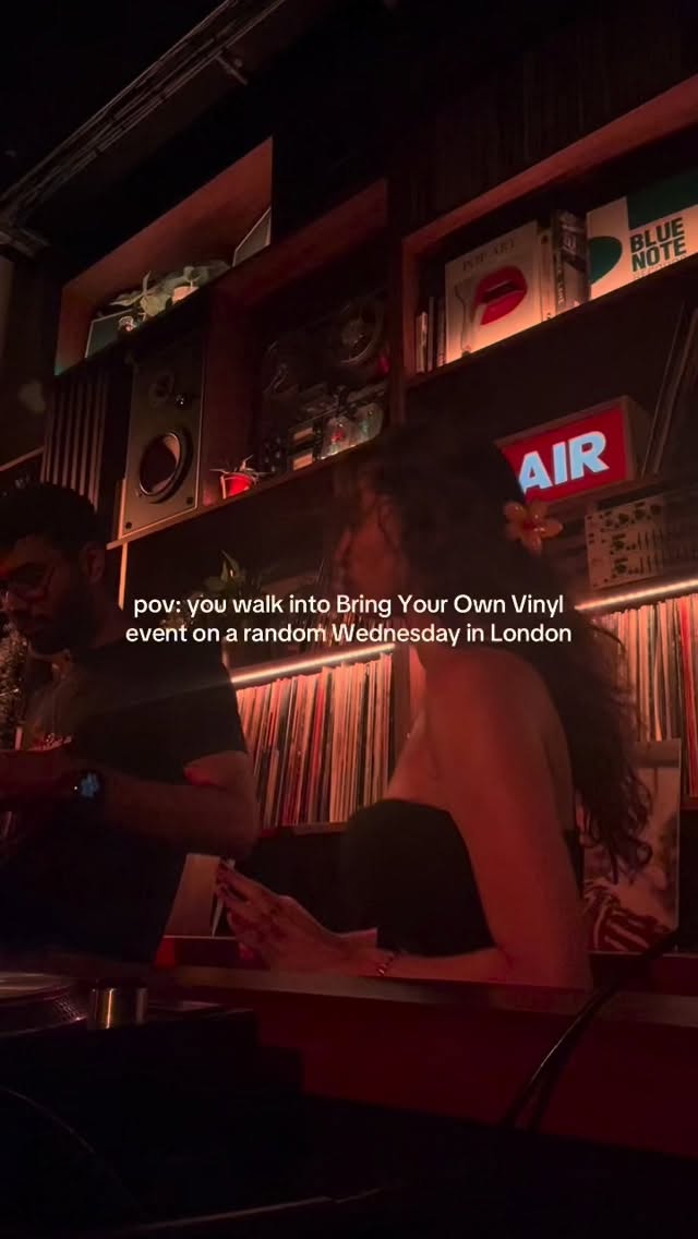 wanna come?
BYOV EVERY WEDNESDAY
📍 Cafe1001, Shoreditch
#london #vinyl #oasis #music #shoreditch