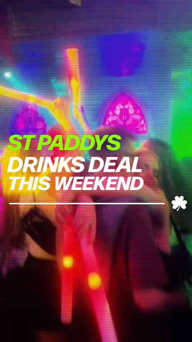 🍀 St Paddy’s Weekend at MOSH 🍀
This weekend only:
1x Guinness + 1x Green Shot for £5 💚
Grab the deal at the bar and keep the celebrations going all night.
Good music, good drinks and proper St Patrick’s weekend energy 🍻
See you at Mosh 👀🪩
#MoshLeicester #StPaddysWeekend #GuinnessTime #LeicesterNights #DrinkDeals