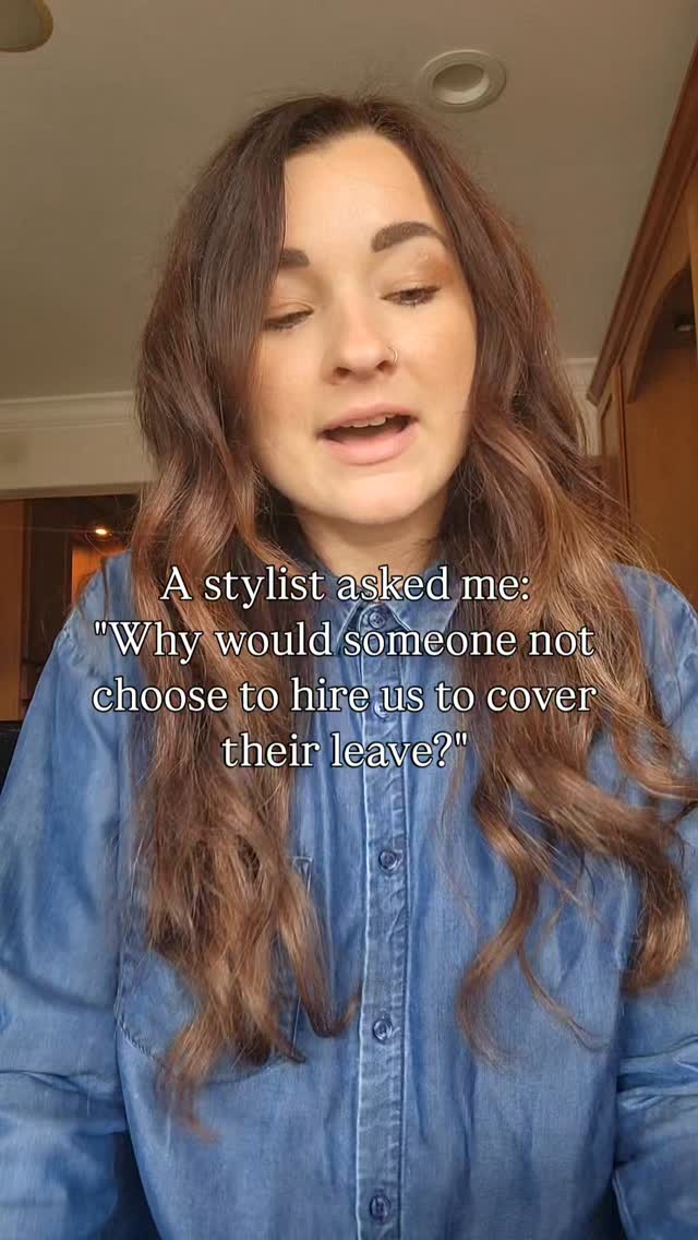 Once you learn more about everything we do and care for when we cover for a stylists maternity, medical, or personal leave, then you would probably wonder this same thing.
"This is a no-brainer, so why wouldn't someone not hire us?"
There is mainly one answer to this, and that is that you are still building. We focus on caring for your clients. We aren't there to bring you new clients.
So if you are newer in the industry or still establishing yourself, then we may not be the answer for you. However, we can still guide you with strategies to navigate your leave and help you not feel alone.
But for the established stylists feeling the fear of taking time away from a decently full clientele that you have worked hard to build, we are here for you!👏
#travelhairstylist #hairstylistcommunity