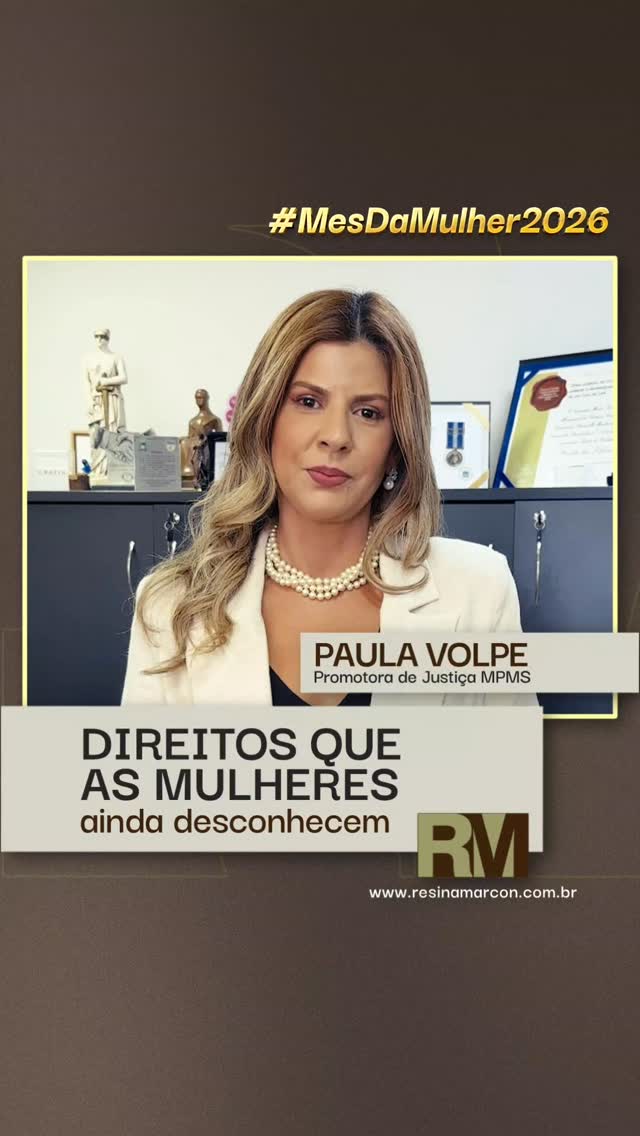 Neste mês de março, trazemos vídeos sobre universo feminino e sobre direitos já conquistados.
Confira aqui a Promotora de Justiça, Dra. Paula Volpe, que tem uma mensagem especial sobre este tema.
#MesDeMarço #Direitos #Mulher #ResinaMarcon
