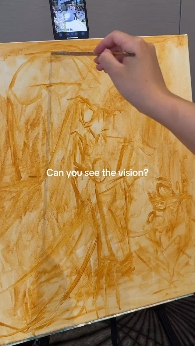 One for the Hindu ceremony and one for the civil ceremony 🖼️ ✨ Mission accomplished over three concentrated days of painting. So honoured to capture these special moments for the sweetest couple, thank you so much for having me 😘😘😘 @jessicax.rose @rajivvsinghh97