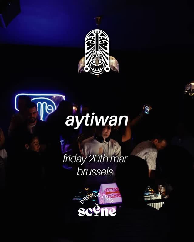 For the next Afrosteria night on March 20, Aytiwan returns behind the decks.
Blending Afro House and Afro Tech, Aytiwan has built a sound driven by deep grooves, hypnotic rhythms and emotional energy on the dancefloor. His productions have gained support from artists such as Black Coffee, Shimza, MoBlack, Desiree, Themba, Kasango and Bob Sinclar.
In recent years, Aytiwan has brought his music to major stages, including Tomorrowland, as well as clubs across Europe - with highlights such as a headline performance at Eden Ibiza.
As the founder of Afrosteria, he continues to push his vision of rhythm-driven electronic music and intimate dancefloor experiences.
On March 20, he joins Bastin once again at @scene.bxl for another deep Afro House & Afro Tech journey.
📍 Scène Bar, Brussels
🗓️ March 20
🎟️ Tickets available
⚠️ Limited capacity
#Afrosteria #AfroHouse #AfroTech #BrusselsNightlife #UndergroundVibes
