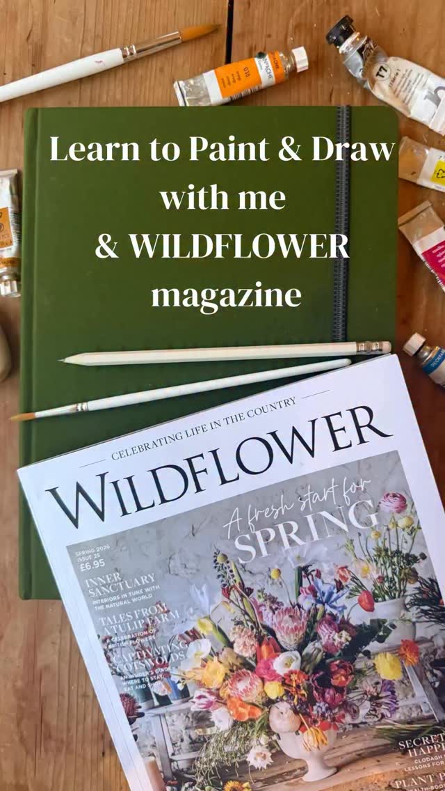 Learn to paint and draw with me in a BOTANICAL JOURNAL WORKSHOP in collaboration with @wildflowermagazine within the beautiful surroundings of @thyme.england in the Cotswolds.l this May.
Date: 14th May
Time: 10 - 3 pm
Venue: Thyme England in Southrop, Cotswolds
10 am - a warm welcome with homemade cakes and coffee
10.30 am - a mindful walk through Thymes gardens and a talk about the wellness benefits of a daily creativity practise
11am - I will guide you through a botanical painting workshop where we will start a creative journal to take home with you
12.45 - Seasonal lunch in the Oxbarn restaurant (alcohol not included)
Please sign up in the link in my bio or head to Wildflowermagazine.co.uk and click on ‘Wildflower Live’