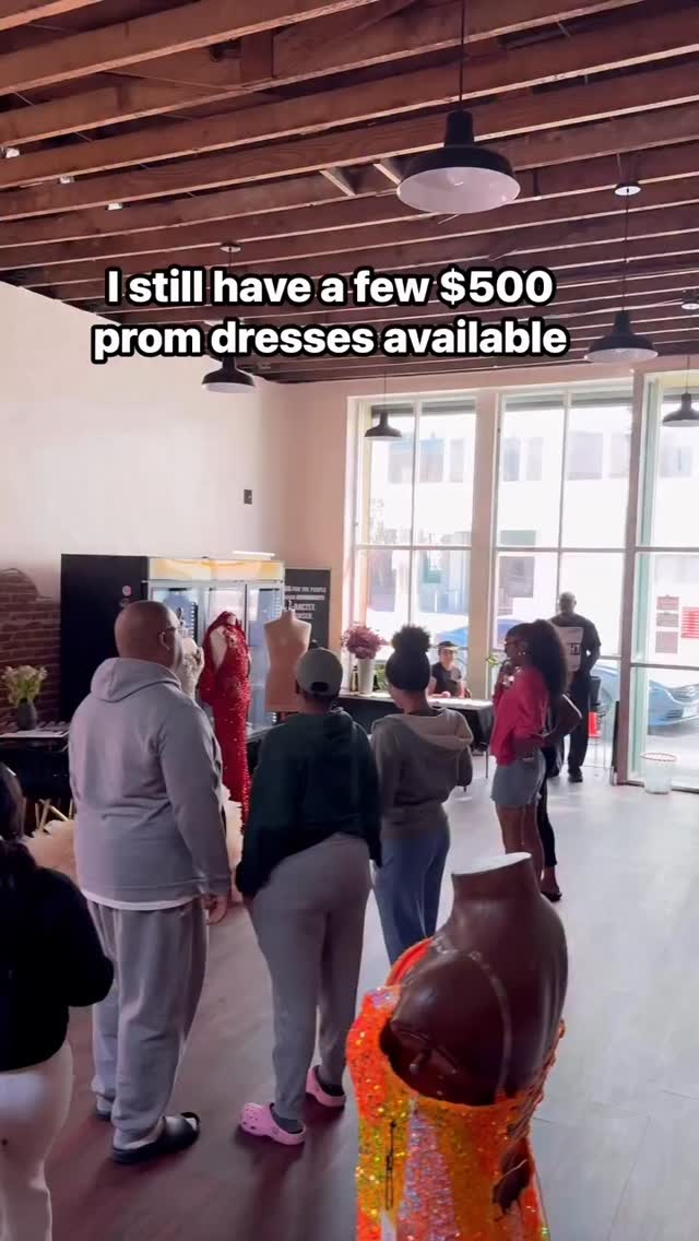 Whew… let me tell y’all something.
Every year before this pop-up shop, I get nervous. Like real…….. nervous.
The night before I’m laying in bed thinking, “KD… have you lost your mind!?” The audacity, the nerve, the balls it takes to plan a whole event and just believe people are going to show up. But God come through every time 🙌🏾
The pop-up started at 11:00 AM, and by 10:20 AM there was already a line outside the door. If you haven’t secured your prom dress yet, don’t worry there are still a few gowns available, back flip into my DM and I’ll see if I can get you taken care of.
This was my third year hosting the Prom Pop-Up Shop, and every single year it gets better. I’m not a business owner who has it all figured out. But what I do have is the courage to try, the willingness to fail, the willingness to learn the lesson and the boldness to get back up and do it again.
To everyone who believes in me, and cheers from the sidelines…Thank you. You probably don’t realize how much that belief pushes me to keep going.
Up next: the Prom Giveaway Dress. something I’ve been doing for over 10 years now. Stay tuned 😘