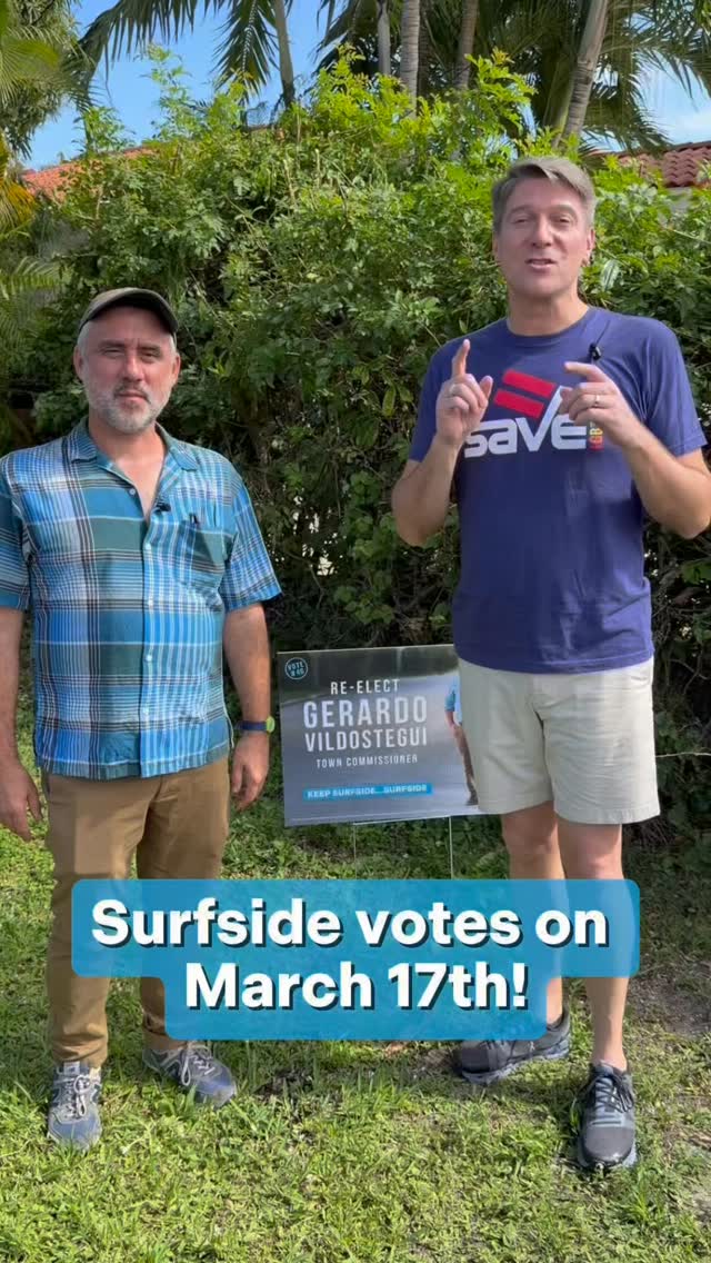 Election Day in Surfside is here. SAVE is on the ground today supporting our community with coverage throughout the day — morning, afternoon, and evening. Our team is out engaging voters and staying present across the town.
Click the link in our bio to access our Election Center or sign up to volunteer.