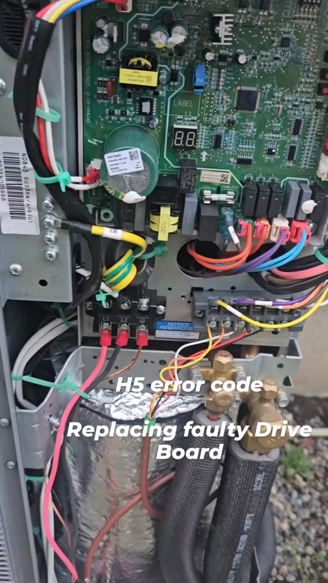 Replacing a faulty drive board causing H5 error on GREE.