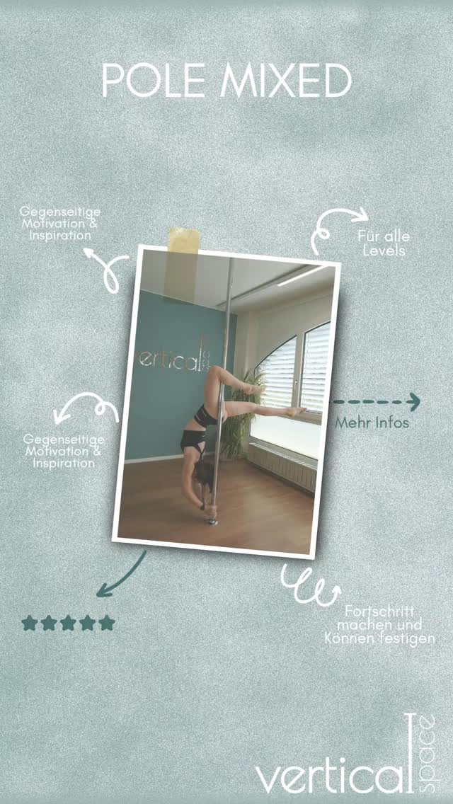 Pole Mix (alle Levels) ✨️
Gägesitegi Unterstützig, Motivation und Inspiration - so chasch o du vo de andere Schüelerinne profitiere 🎀
Ob Beginner oder Intermediate, es het o fr di i dere Stund öpis derbi 💙
#polerinas #poledance #motivation