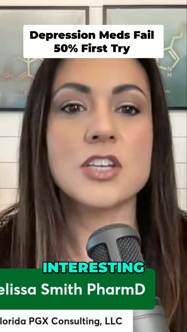 Alarming stats: Less than 50% respond to first depression med. 30% face treatment resistance. We need better tools.
Full Episode: https://podcasts.apple.com/us/podcast/precision-psychiatry-in-practice-a-pharmacist/id309303712?i=1000754600093
#DepressionHelp #MentalHealthMatters #TreatmentResistance #Antidepressants #MentalWellness #HealthcareInnovation #Psychiatry #MedicalResearch #ReelsOfInstagram