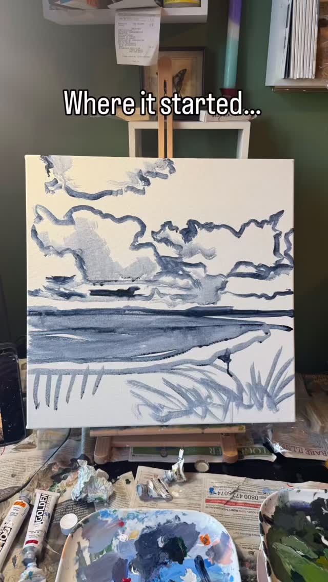 Where it started…where it ended
Sometimes you see a view and can’t wait to paint it - this was one of those, and it came together so quickly!
A bright Hollesley Nature Reserve, before the rain came!
#suffolk #hollesley #landscapepaintings #landscapepainter #suffolkcoast