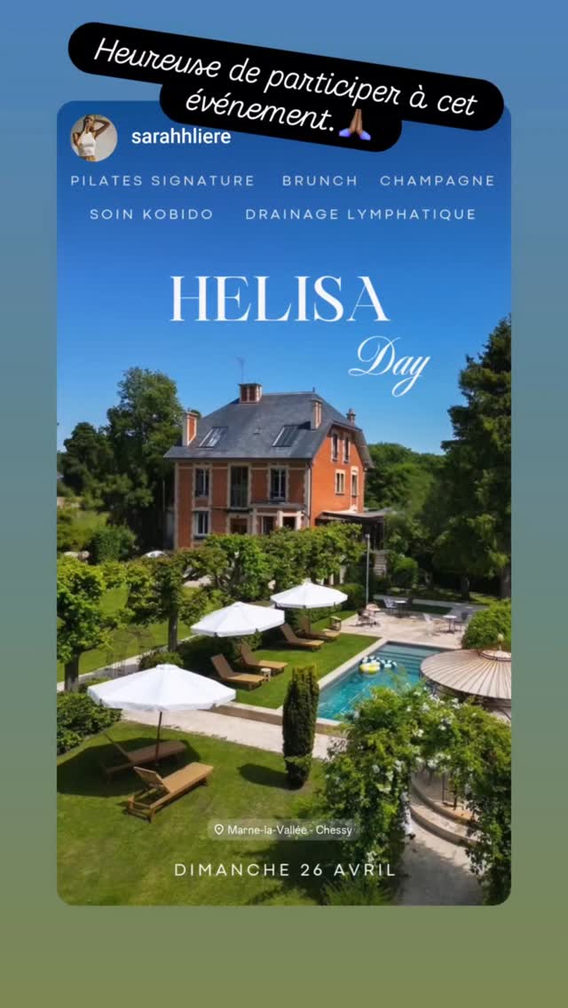 💚 26 avril : une expérience bien-être exclusive près du Val d’Europe
Je participerai à une journée exclusive imaginée par Sarah, dans un lieu absolument magnifique.
Un moment pensé pour les femmes qui souhaitent :
🌼 ralentir
🌼 prendre soin d’elles
🌼 se reconnecter à leur corps.
Au programme :
Pilates • brunch • soins • rencontres inspirantes.
J’y proposerai un moment découverte de drainage lymphatique manuel, pour ressentir cette sensation unique de légèreté et de circulation dans le corps.
Une parenthèse rare.
Un instant pour soi.🫶
🌿 BossaCare
#Bossacare #DrainageLymphatique #BienEtreFéminin #ValDEurope #SeineEtMarne WellnessExperience