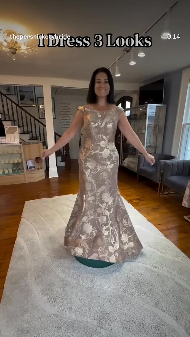 Modeling mother of the Bride dresses for @thepersnicketybride