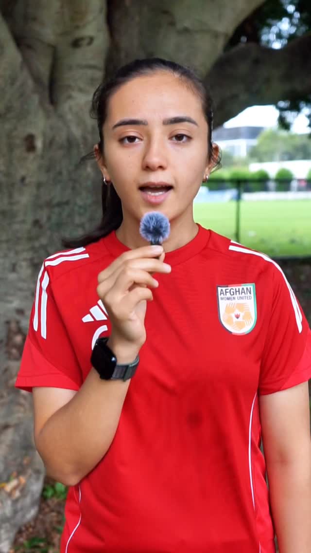 @mona_official_account is a member of Afghan Women United, the national team of Afghanistan that fled when the Taliban took power in 2021. With the Asian Cup in its final stages, we asked Mona what it would mean to her to one day see Afghanistan represented in this major continental tournament.