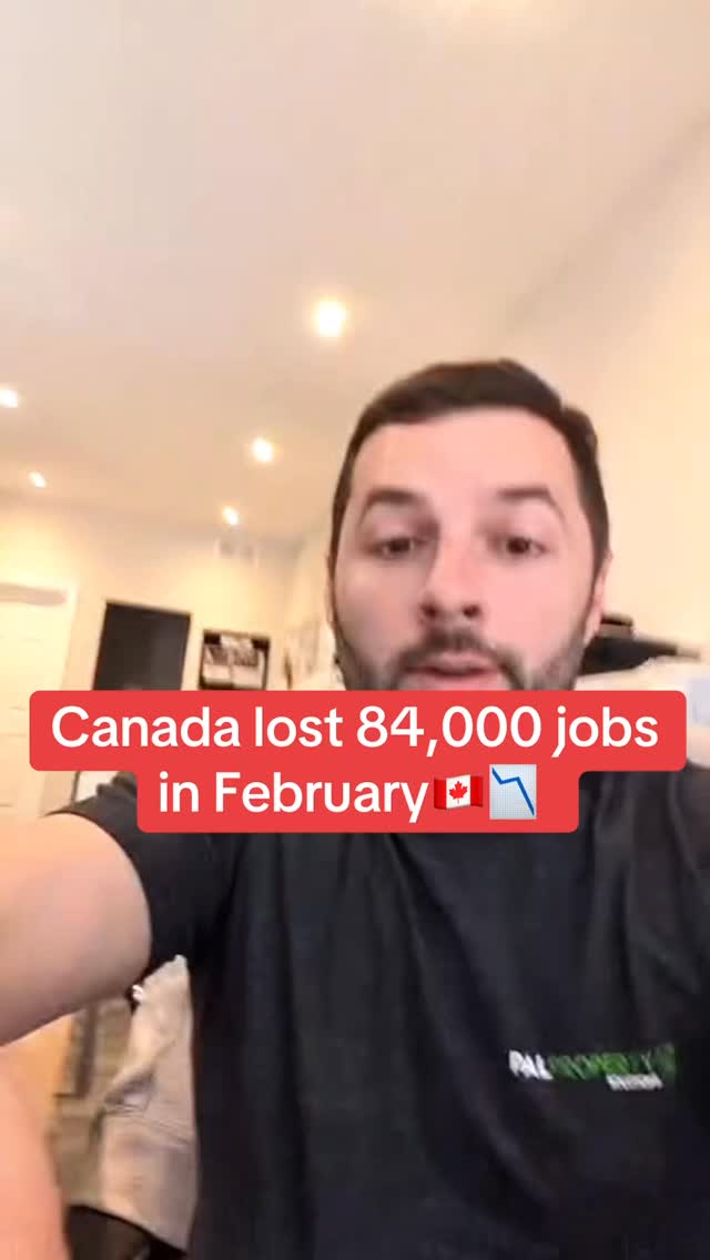 Canada just lost 84,000 jobs in February and economists didn’t see it coming. They were expecting a gain of 10,000. Instead we got one of the worst monthly job losses outside of a pandemic.
When the labour market takes a hit like this, the Bank of Canada has less reason to raise rates and more pressure to cut. Less income in people’s pockets means less spending, slower growth, and a weaker economy overall.
The next rate decision drops Wednesday. All eyes are on it. 👀🇨🇦