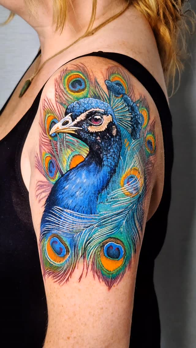 Today we did this peacock tattoo for lovely Emily.
Thanks for a super fun day and how the hell those 7 hours went by aye? Thaaaaanks so much!
.
...
.
@intenzetattooink @eztattooing @ghostlineapp @afterart.newzealand @inkpro_nz @fkirons @hustlebutterdeluxe #intenze #intenzeink #intenzeteam #afterart #ghostlineapp