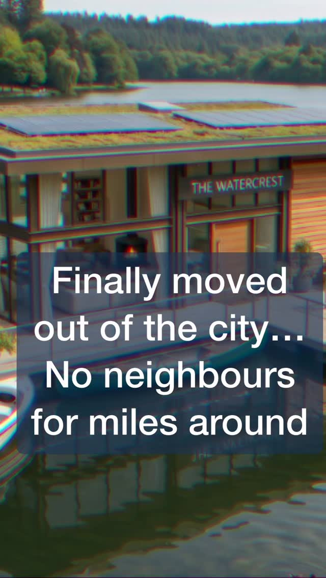 Look what’s popped up at #shearwater @shearwater_lake_tearooms would you live here for £1,000,000 but with no WiFi? #abadesign #aiarchitecture #architecture #property