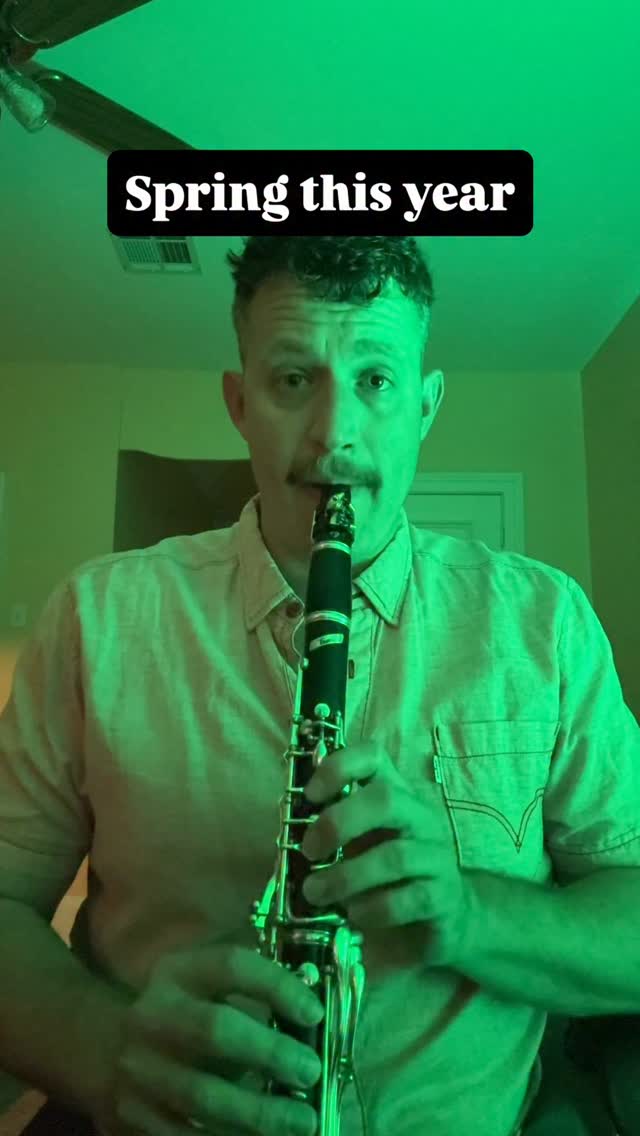 Spring this year has got me feeling like a horse that never left the post.
⭐️Join my Improvisation 101 Course⭐️
www.jazzclarinetacademy.com
#clarinet #saxophone #music #band #jazz @legerereeds @silversteinworks