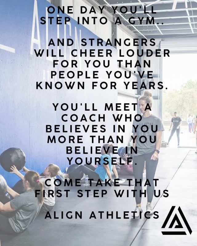 One step changes everything.
Walk in.
We will guide you.
We will support you.
Join us today.
$99 your first month.
Message us to get started.
#thealignathletics #tomballtx #cypresstx #fitnesscommunity