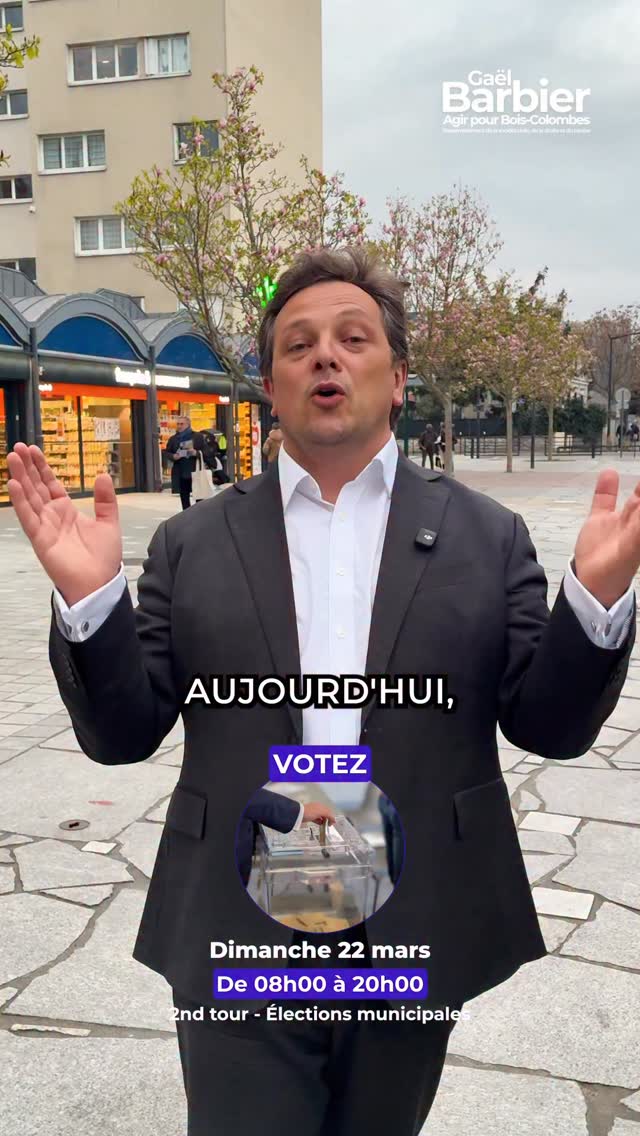Une seule liste peut lâemporter face Ă la majoritĂ© sortante, câest @agirpourboiscolombes ! đ«”đ»đłïž
PrĂšs de 40% dâabstention Ă Bois-Colombes, câest plus de 7 500 personnes qui ne sont pas venus voterâŠ
Le 22 mars prochain, votez utile ! đ
#agirpourboiscolombes #boiscolombes #gaelbarbier
