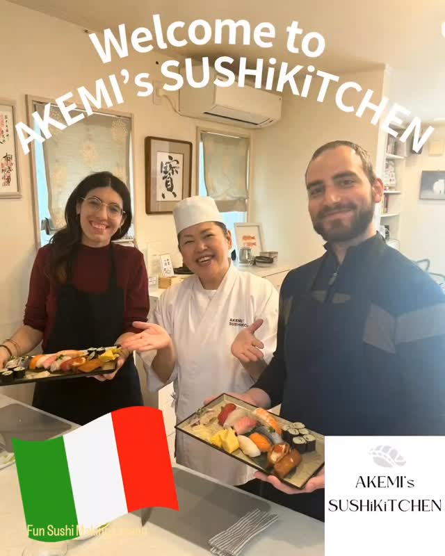 We welcomed two guests from Italy; one from Rome, and one from Catania, in Sicily.
The man operates an ice cream shop in Rome, and develops his own flavors, which I found fascinating. He made one with strawberries and balsamic vinegar, and even barbeque and carbonara flavors at his customers’ request!
We just couldn’t stop talking about food, so it was a delightful time.
Thank you for coming!
☆Fun sushi making lesson☆
For reservations and more information, check the URLs in our profile: @akemis_sushikitchen
イタリア・ローマとカターニヤ(シチリア島)から2名のゲストをお迎えしました。
ローマでアイスクリーム屋を経営している彼の商品開発に、私が興味津々。
イチゴとバルサミコ酢、お客様のリクエストでBBQ 味やカルボナーラ味まで!
お料理の話が止まらない楽しい時間となりました。
ご来店、ありがとうございました!
ご予約や詳細は プロフィール @akemis_sushikitchen 内URLをチェックしてください
#Tokyo #SushiLesson #EdomaeSushi #SushiMakingLesson #JapanTravel