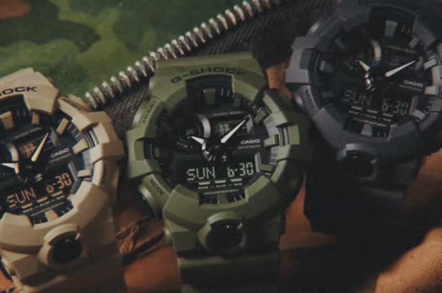 Amazon USA
▪️GA700UC-3A 👉 https://amzn.to/40vvvqu
▪️GA700UC-5A 👉 https://amzn.to/3P8kOaZ
▪️GA700UC-8A 👉 https://amzn.to/4bsvDfw
About this item
▪️Super Matte Finish, Shock Resistant, 200M water resistance, LED light (Super illuminator), World time, Stopwatch, Countdown timer, 5 daily alarms, Hourly time signal, Hand shift feature
▪️Full auto-calendar, 12/24-hour format, Analog: 2 hands (hour, minute (hand moves every 20 seconds)), Digital: Hour, minute, second, pm, month, date, day, Approx. battery life: 5 years on CR2016
▪️Quartz Movement. Measuring capacity is 23:59'59.99"
▪️Case Diameter: 52.8mm
▪️Water resistant 200m (660ft): in general, suitable for professional marine activity and serious surface water sports, but not diving.
A new Utility Color Collection based on the GA700 case features three additional colorways. Inspired by the color palettes found in military uniforms and utility jackets, the new collection sees the GA700 outfitted in olive green (GA700UC-3A), tan (GA700UC-5A) and dark grey (GA700UC-8A) shades to complement the ongoing military color trend.
#gshock #ga700uc #ghockga700 #casiogshock #gshockwatches