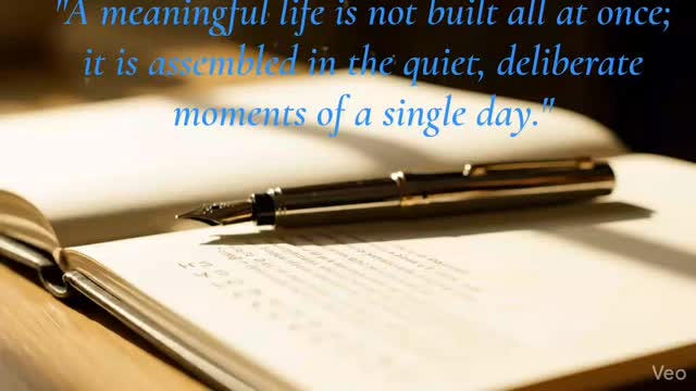 A meaningful life is not built all at once; it is assembled in the quiet, deliberate moments of a single day. Each small action is a block of architecture for your future.
#architectureoftheday #intentionality #habits #slowgrowth #dailyroutine mindfulness microsteps focus compounding personalgrowth