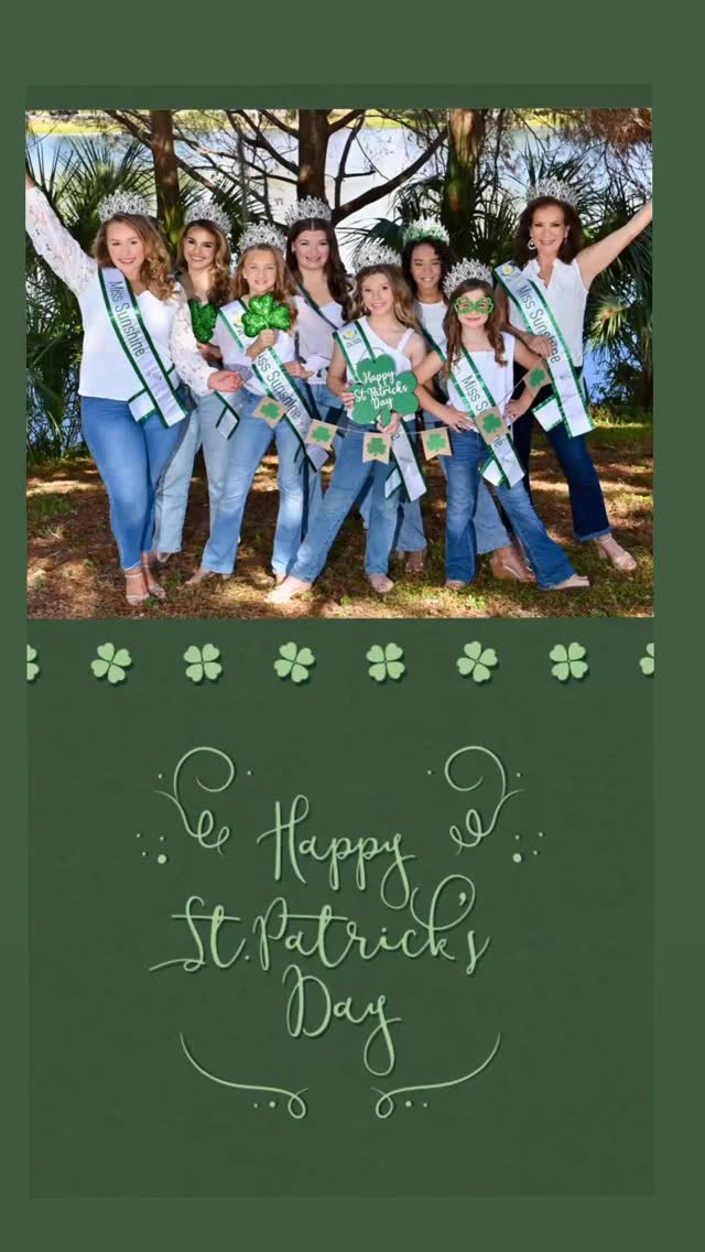 🍀 Lucky? Maybe.
Dedicated to service? Always. 👑💚
This St. Patrick’s Day, our queens are spreading more than luck—they’re spreading kindness wherever they go!
#LuckyAndKind #MissSunshineCharityPageant #StPatricksDay #QueensWithHeart #ServiceWithStyle