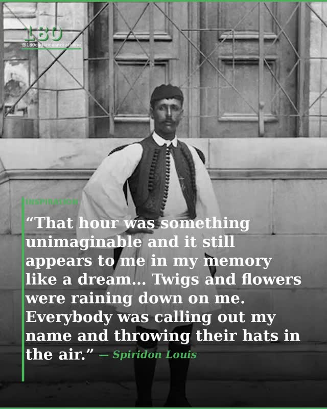The First Olympic Marathon Champion
Spyridon Louis was a 24-year-old Greek shepherd — or water carrier, depending on who you ask — who became the hero of the 1896 Athens Olympics when he won the very first modern Olympic marathon. His “training” was not training at all in any conventional sense — the Louis family ran a small water transport business, and Spiridon spent his youth jogging eight miles each way alongside mule carts, hauling water barrels from a hillside spring into Athens and back, every single day, year round. Time on feet — that was it.
He finished fifth in the Greek qualifying marathon, barely making the field, and on race day he sat patiently behind the pack while the heavily favored foreign track stars went out hard in the heat. At around 30km, fueled by half an orange from his fiancée and a glass of cognac from her father, he moved to the front and never looked back. He entered the Panathenaic Stadium to a crowd of 100,000, the Crown Prince and Prince George of Greece running alongside him for his final lap, finishing in 2:58:50 — winning by over seven minutes.
After the race, the King of Greece granted him one wish. He turned down money, jewels, and land — and asked simply for a horse and cart to make his water delivery route easier. That’s the kind of man he was.
There’s no such thing as junk miles. Spiridon Louis proved it in 1896 — and the lesson still holds today.
#running #getfit #marathon #training #trackandfield