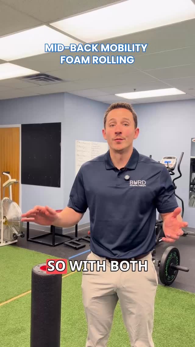 Feeling tight or stiff in your mid-back? Mid-back (thoracic spine) mobility plays a key role in posture, breathing, and overall movement. These 4 foam roller exercises can help improve mobility, ease tension, and support better posture. Save them for your next workout!