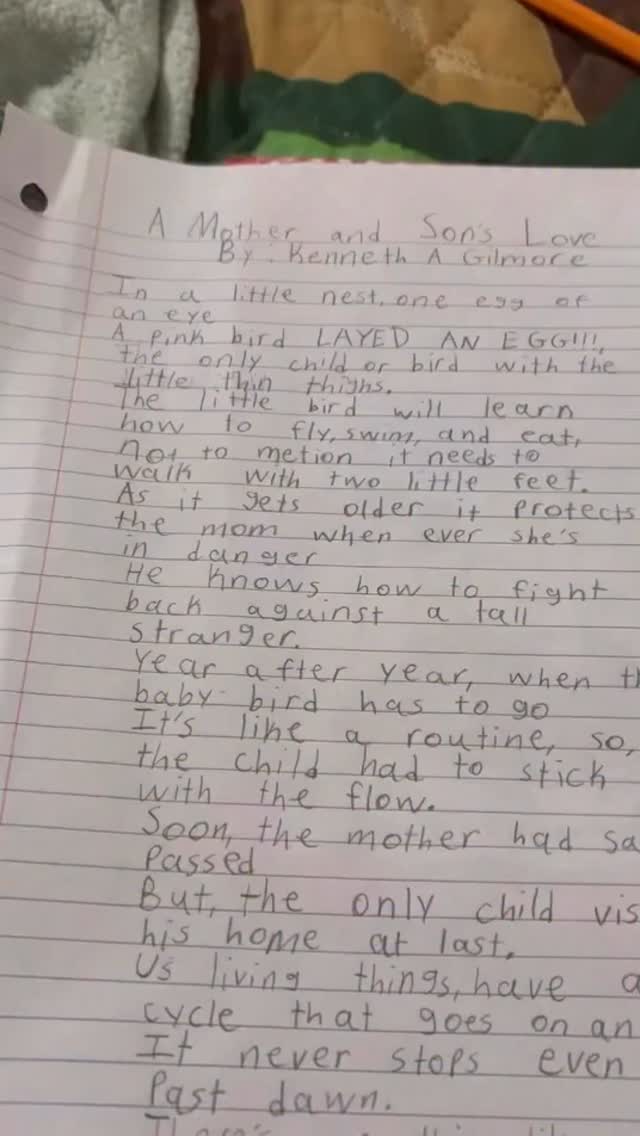 Yall! My 9yr old Neph Kenneth wrote a poem! He shared it with me and told me I could share it with all my friends. So listen up! Watch and listen to this beautiful piece about a mother and son’s love💙💙 we love to see it!
#youthpoets