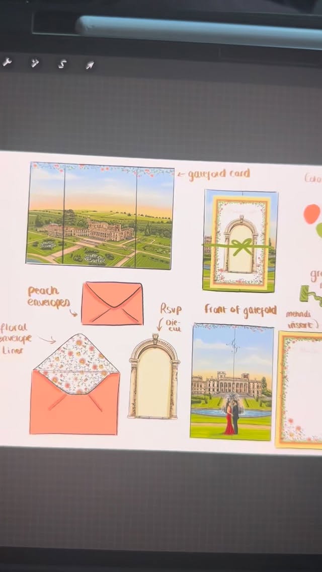 Some behind the scenes of bringing a wedding invitation suite to life 🌼🌸✨ I had so much fun with this suite and everything came together so seamlessly. I can’t wait to show you guys the final printed invites!
If you are in need of wedding stationery please send us an enquiry using the form in the bio or Dm me 😊
#weddingstationerydesign #weddingstationery #illustratedweddingstationery #weddingstationerydesign #weddinginvitations