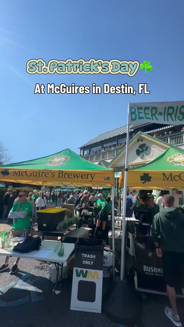 Looking to celebrate St Patrick’s day today? Check out McGuires which has the largest st Patrick’s day party on the Gulf!