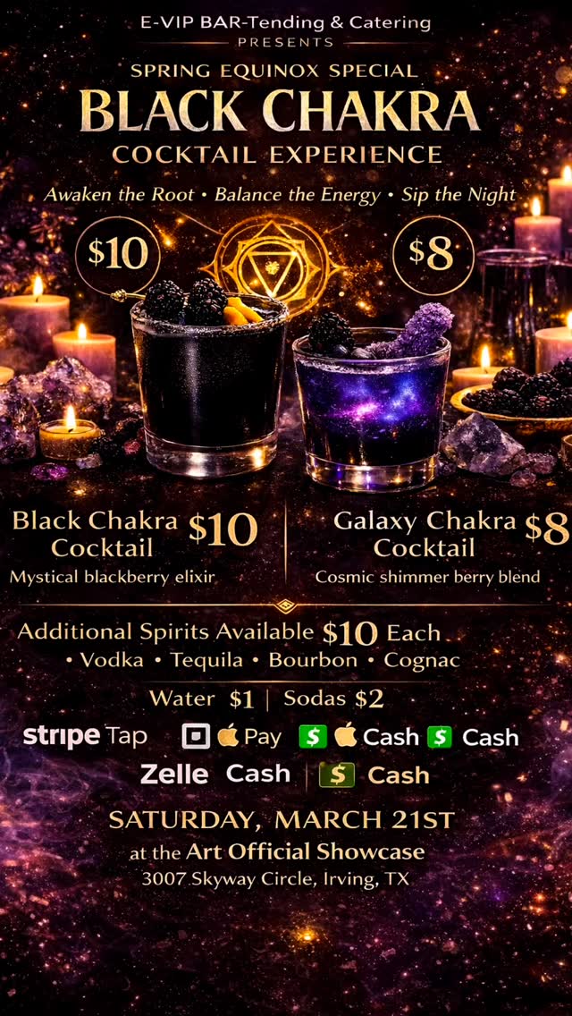 Menus are up and Saturday is set — drinks, food, desserts, and music all coming together for a full experience. We’re ready to bring it all.
Food: @mydaddyskitchen219
Drinks: @esb_businessconsulting
Desserts: @sweettreatsbylexx_
And dj @djtre20242026 on the 1’s and 2’s!
Let’s go DFW!! THE BLACKOUT