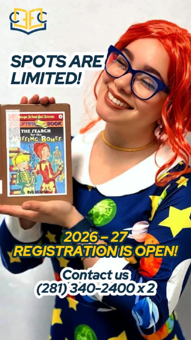 A bright future for your child is waiting to be found! 🧩
2026-2027 Registration is now OPEN! At CFC, we provide an environment where children grow in faith, values, and Spanish enrichment.
Don't wait—spots fill up fast! DM us "SIGN ME UP" or comment below to get started! 📲
______________________
¡Un futuro brillante para tu hijo/a está esperando a ser encontrado! 🧩
¡La inscripción para 2026-2027 ya está ABIERTA! En CFC, brindamos un ambiente donde los niños crecen en fe, valores y enriquecimiento de español.
No esperes, ¡los cupos se llenan rápido! Envíanos un DM con "INSCRÍBEME" o comenta abajo para comenzar. 📲
#CFCBilingualAcademy #RegistrationOpen #SchoolEnrollment #SugarLandBilingual #FutureReady