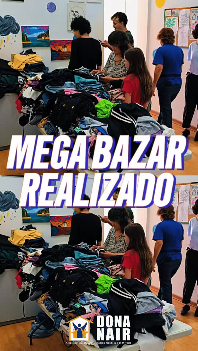 💛 Nosso muito obrigado!
Agradecemos a todos que fizeram parte do Mega Bazar realizado no último sábado — aos clientes que participaram, aos trabalhadores que se dedicaram na organização e aos parceiros que tornaram esse momento possível. Cada gesto de colaboração fortalece nossos projetos e ajuda a manter vivo o cuidado que construímos juntos. 🌿✨